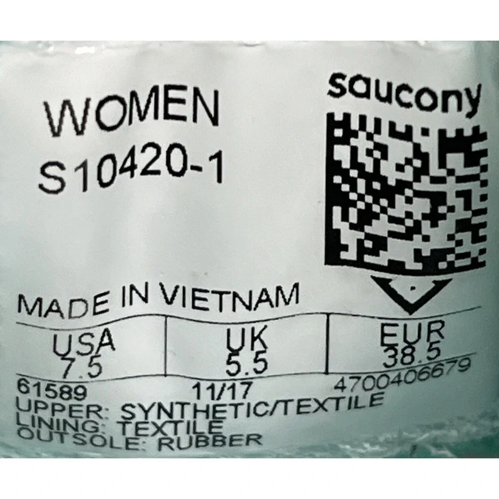Saucony Cohesion 11 White Blue Green‎ Running Shoes S10420-1 Women Size 7.5